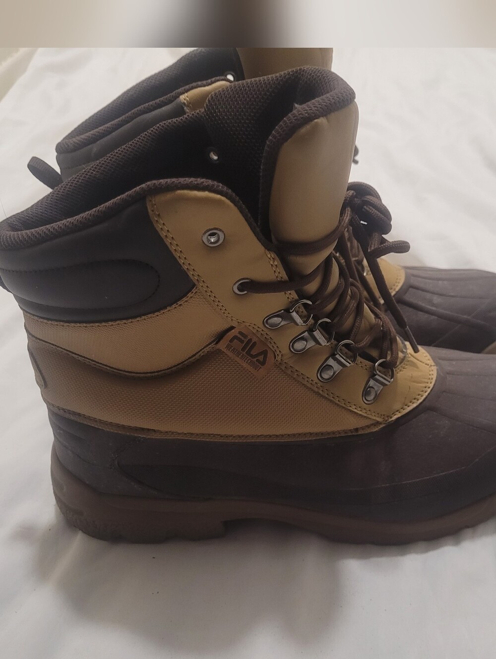 FILA Men's Brown/Tan Waterproof Winter Boots